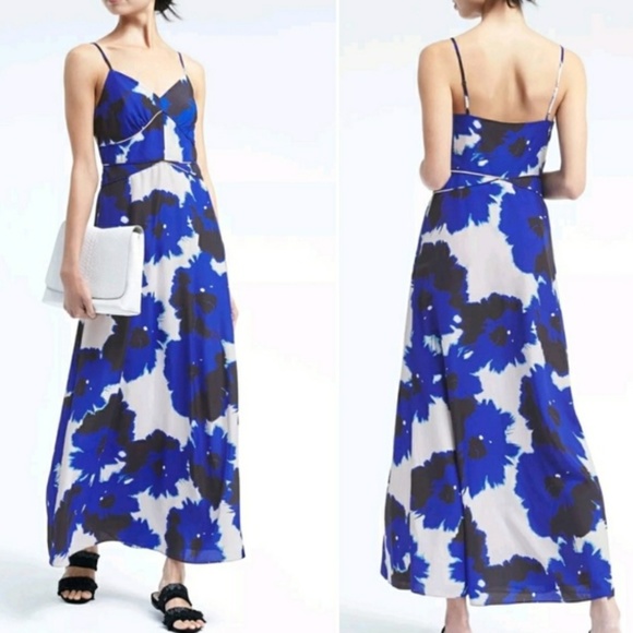 Banana Republic Dresses & Skirts - Banana Republic SZ 2 Floral Paneled Maxi Dress NWT